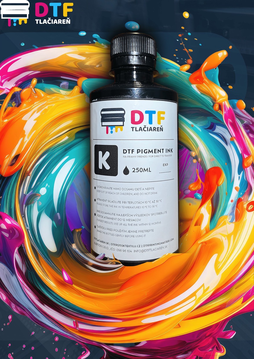 DTF tiskárna, DTF print, DTF tisk, DTF ink, DTF barva, DTF potisk, DTF lepidlo, Tisk na tričko