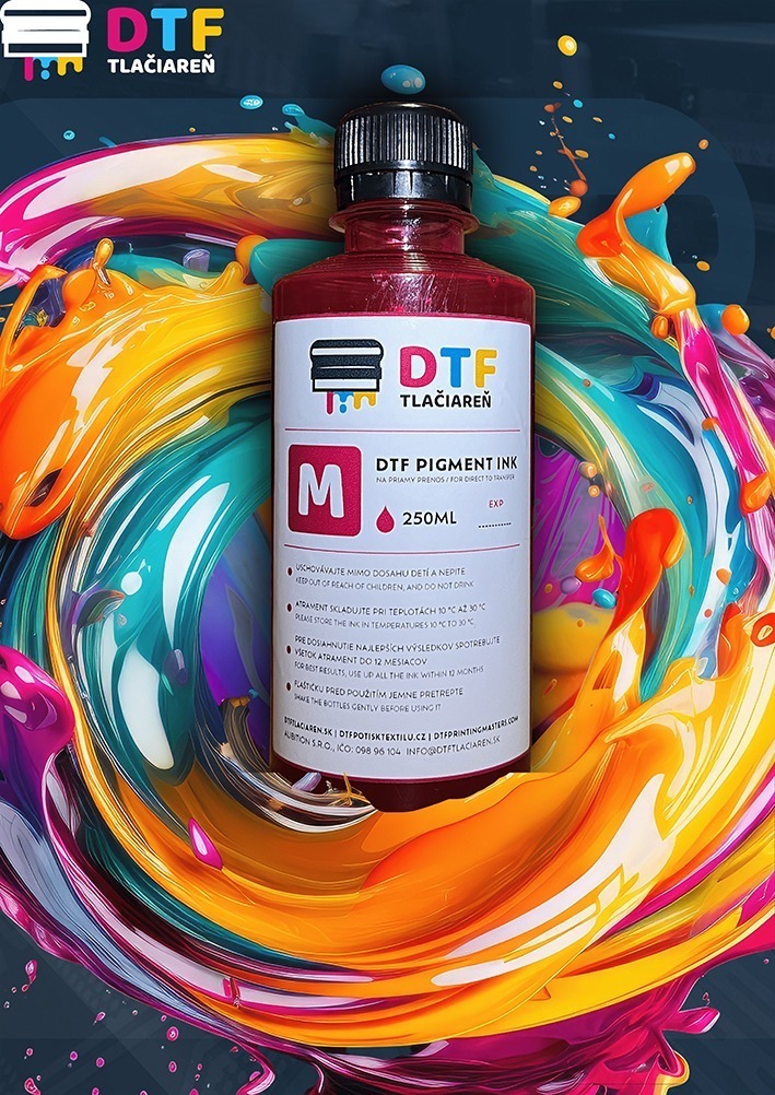cervena-min-1.jpg DTF INK Inkoust - MAGENTA - 1L - Obrázek 1