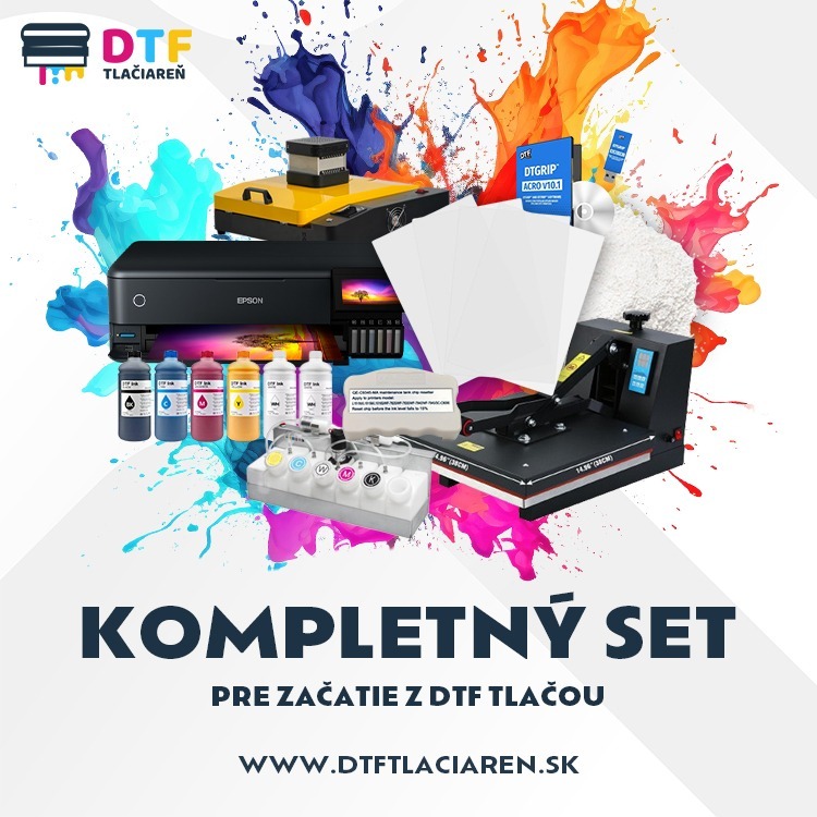 kompletnyset.jpg Kompletní set pro zahájení z DTF Tiskem - Obrázek 1