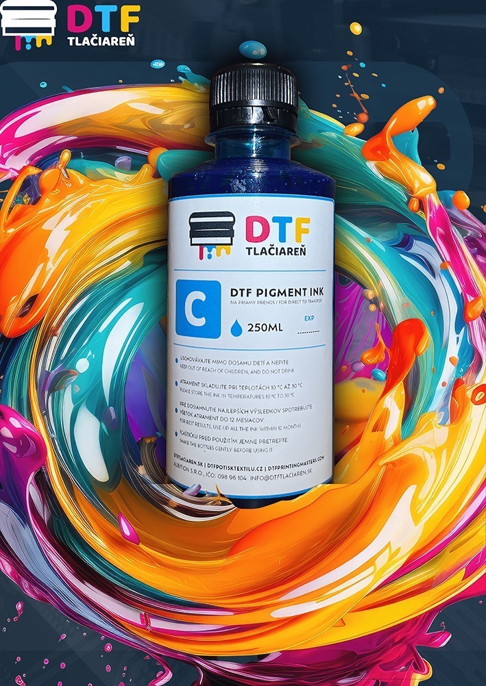 modra-min-1.jpg DTF INK Inkoust - CYAN - 1L - Obrázek 1